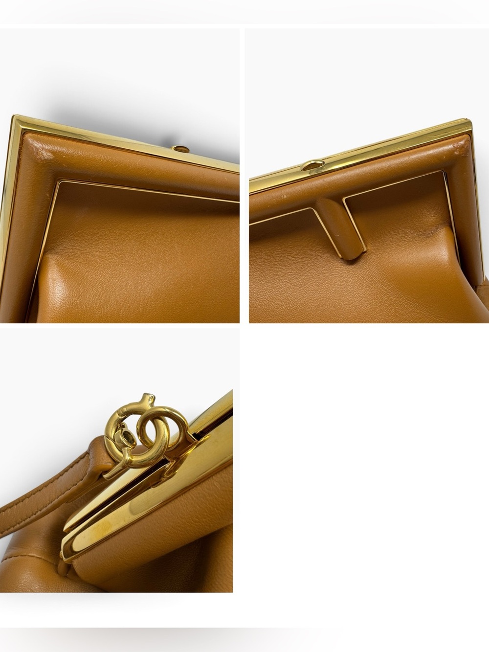 ✨🛍️ Fendi Light Brown Leather Fendi First Bag - Small - Picture 7 of 7